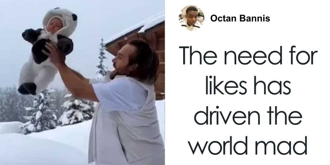 “How Disgusting”: Cops Hunt Influencer Dad Who Threw His Baby Into Deep Snowdrift “For Likes”