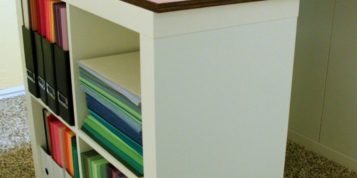 Budget Friendly DIY Crafting Table with Kallax IKEA – The Crafty Blog Stalker